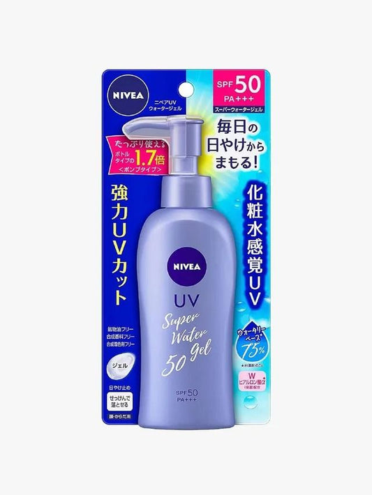Nivea Sun Protect Super Water Gel Sunscreen Pump Bottle SPF50 PA+++ 140g