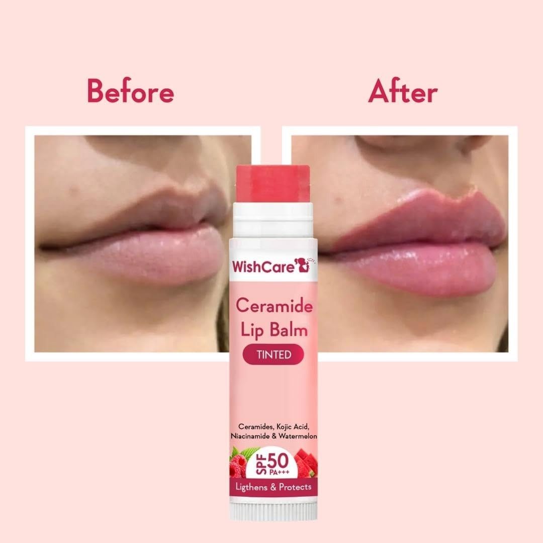 WishCare Ceramide Tinted Lip Balm with SPF 50 PA+++ 5g