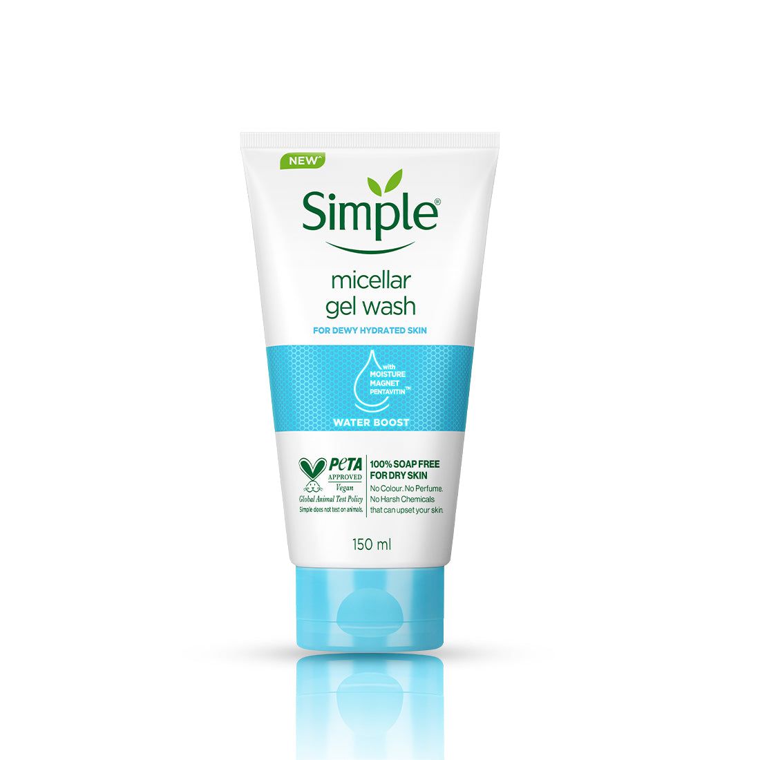 Simple Water Boost Micellar Facial Gel Wash 150ml