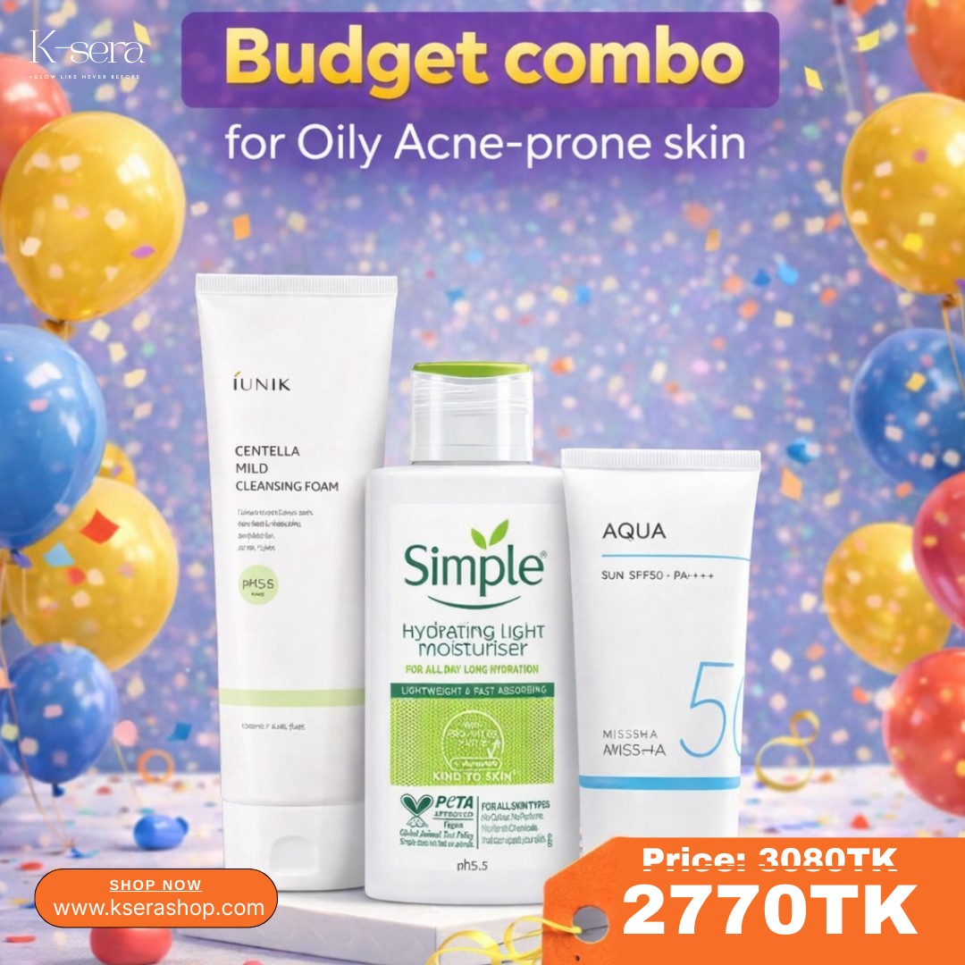Oily Acne Prone Skin Student Budget Combo