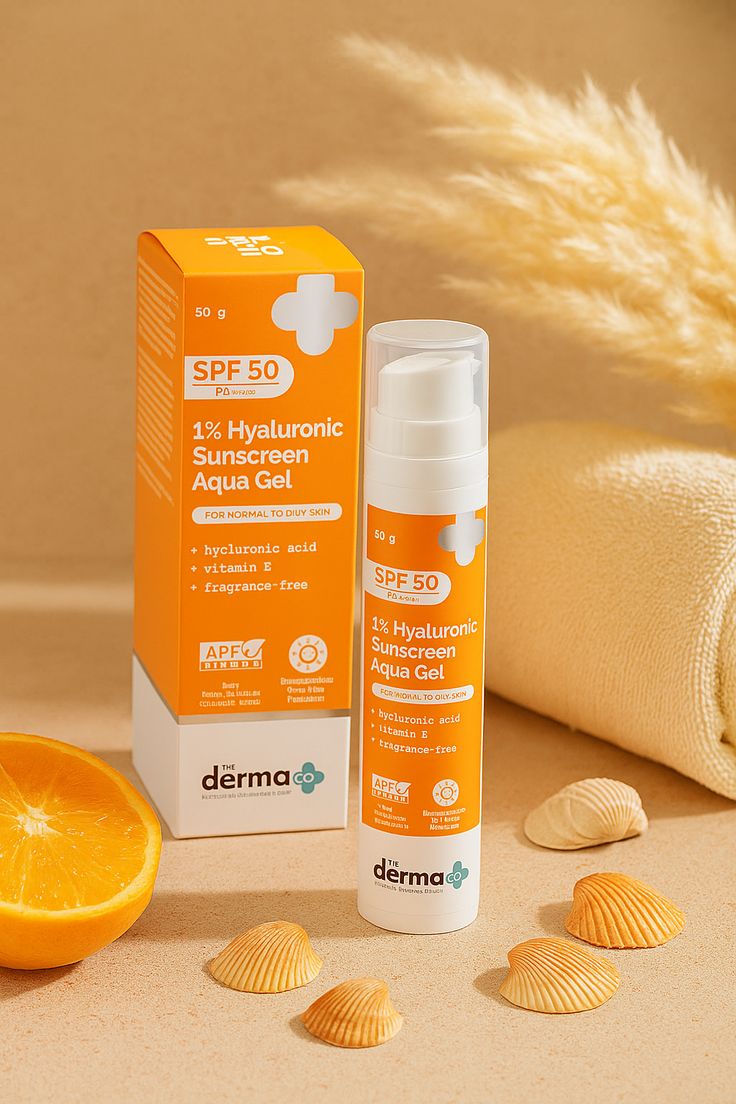 The Derma.co1% Hyaluronic Sunscreen Aqua Gel 50g